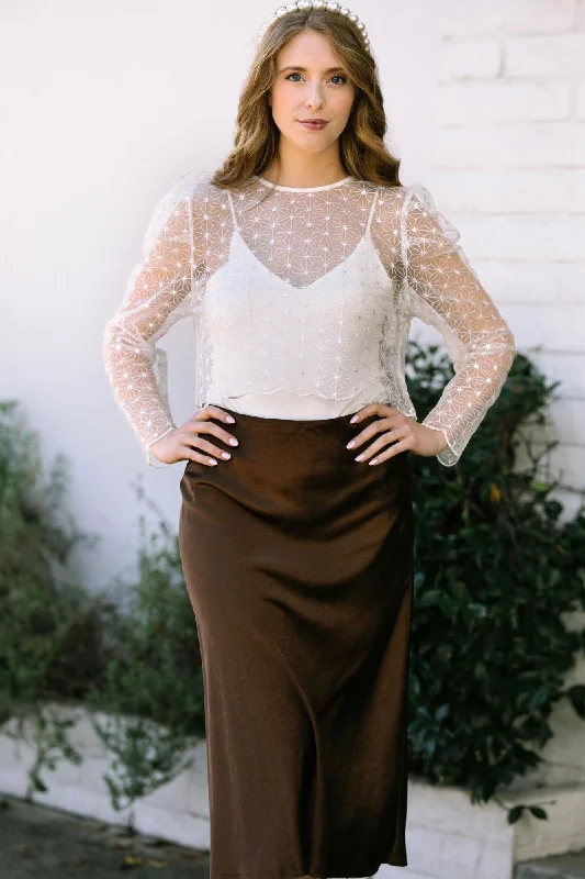 women's tops for layeringSheryl Sheer Mesh Top