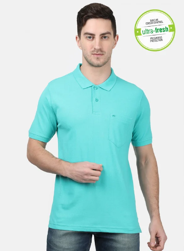 Men's Shirts with Plaid PatternsMens Sea Green Plain T-Shirts