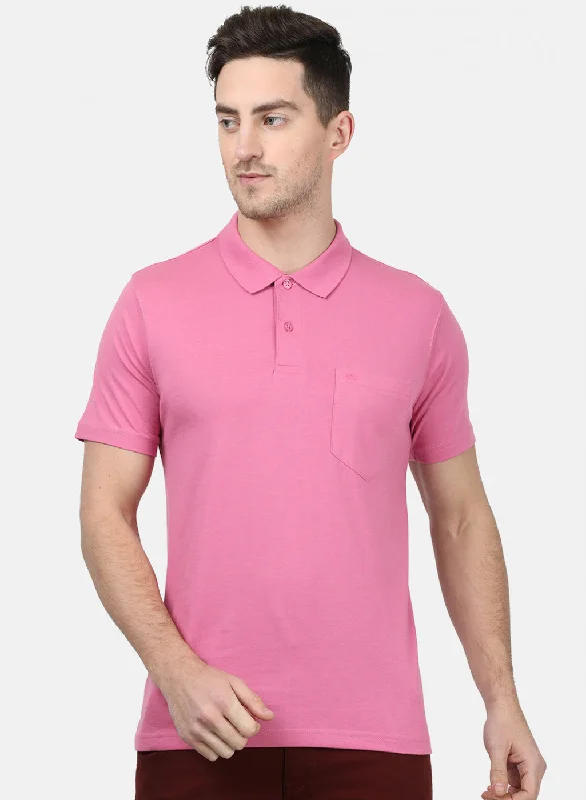Men's Shirts with Snap ButtonsMens Pink Plain T-Shirts