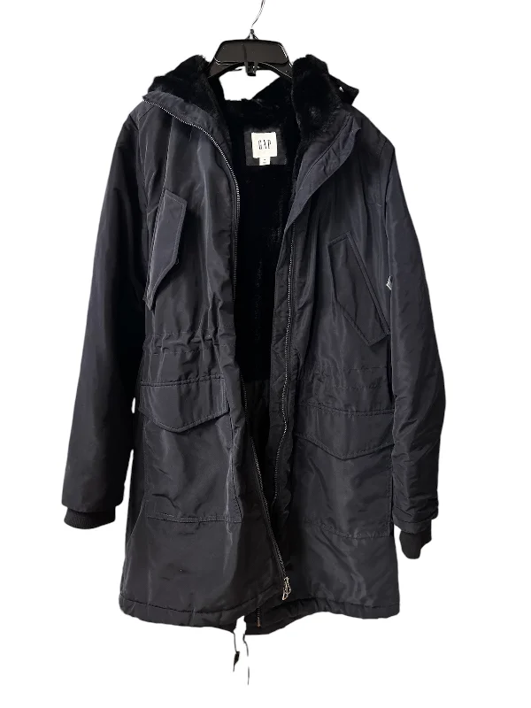 Waterproof Men's ParkasCoat Parka By Gap In Navy, Size: M